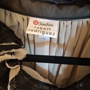 Robert Rodriguez Black and Cream Blouse